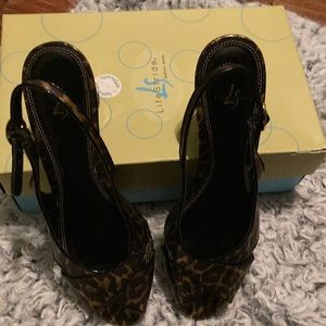 Animal print heels